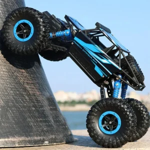 1:16 RC Monster Truck 2.4GHz 4WD Off-Road Vehicle - All Terrain Rock Crawler - 20 Min Playtime - Rechargeable Battery gifts for