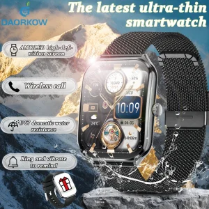 2025 A new smart watch, 1.96-inch sports watch, IP67 waterproof, 110+ sports mode, fitness activity tracker, ultra-thin watch.